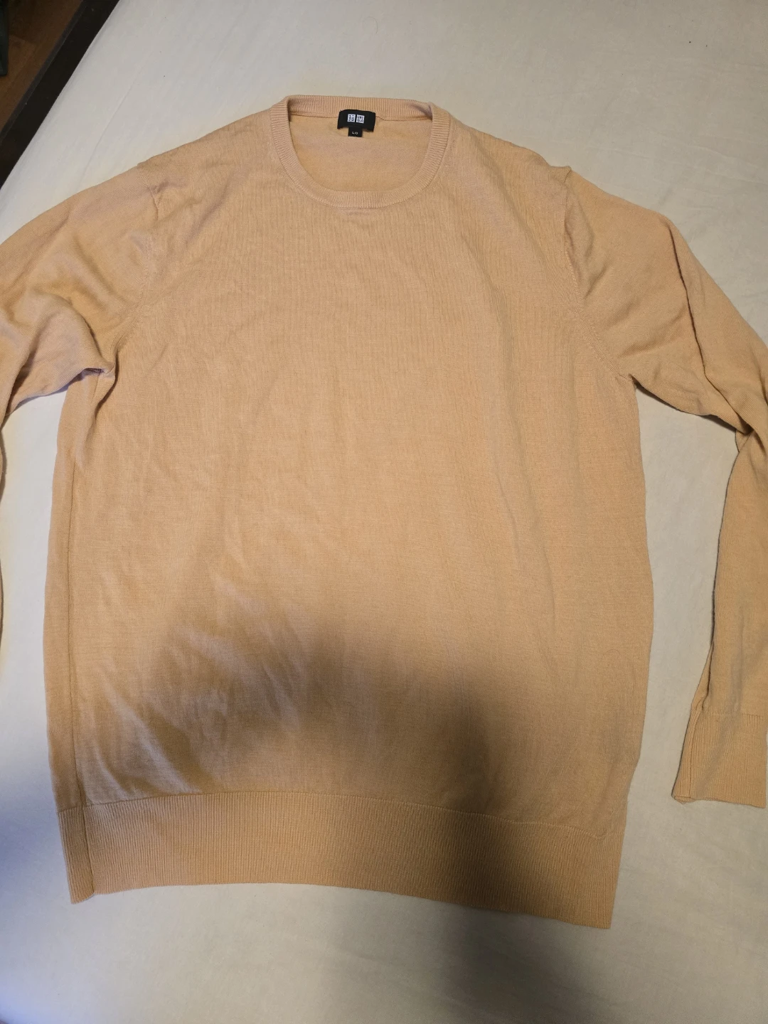 Uniqlo Peach Crew Neck Sweater Large - photo 3
