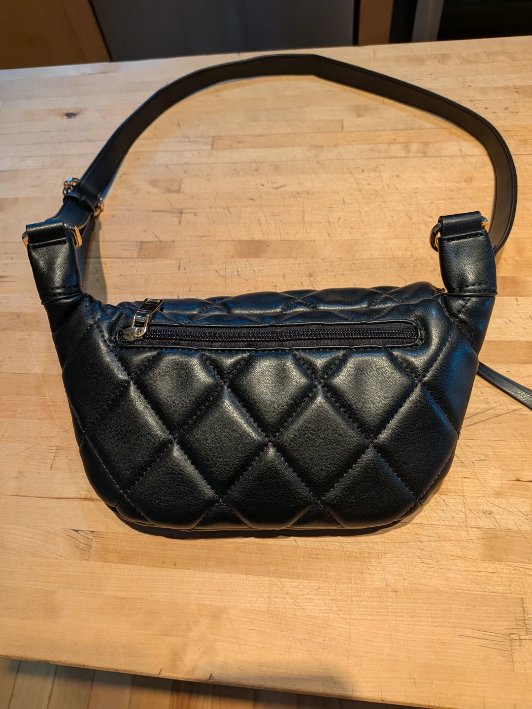 Poppy & Peonies Quilted Fanny Pack - Black - photo 2