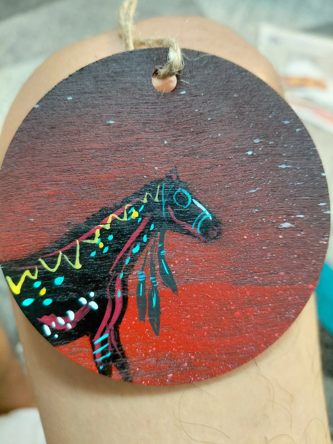 Wooden Horse Ornament - photo 3
