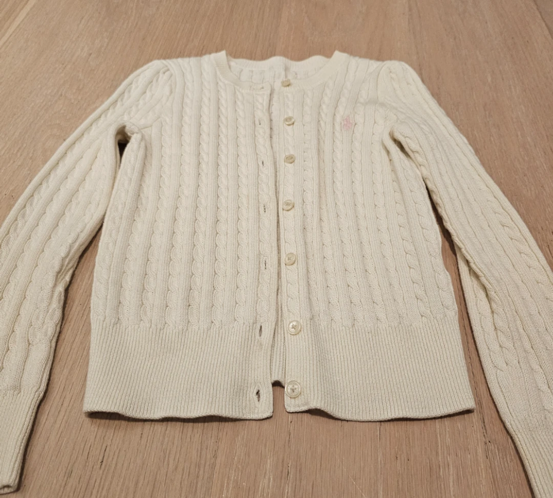 Ralph Lauren  Girls Cable Knit Cardigan 6y
