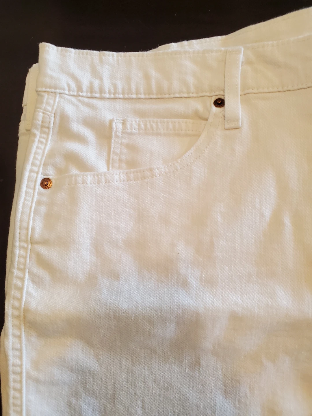 Plus Size Signature by Levi Strauss & Co. White Denim Shorts - photo 3