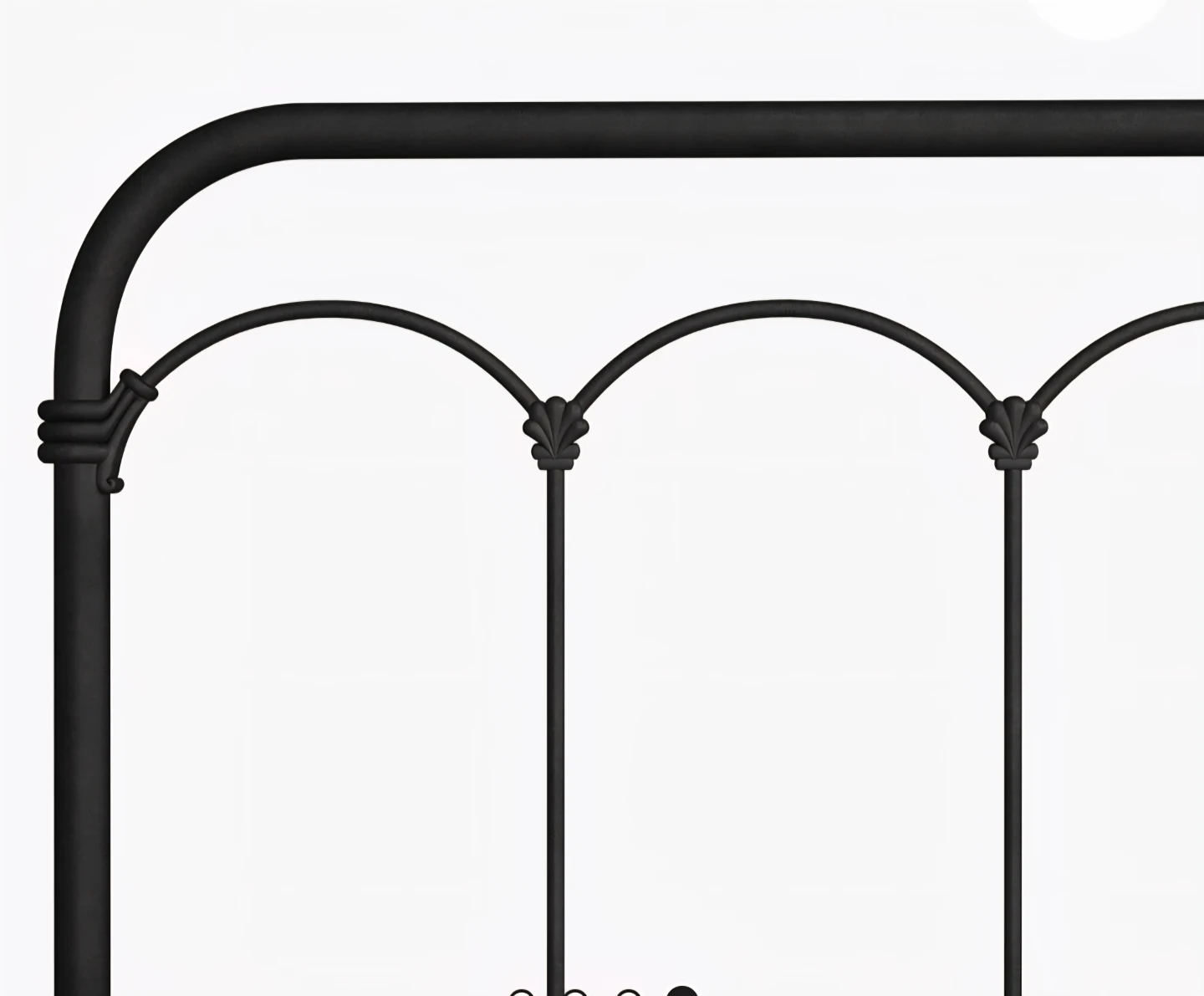 King - Black Metal Bed Frame - photo 3