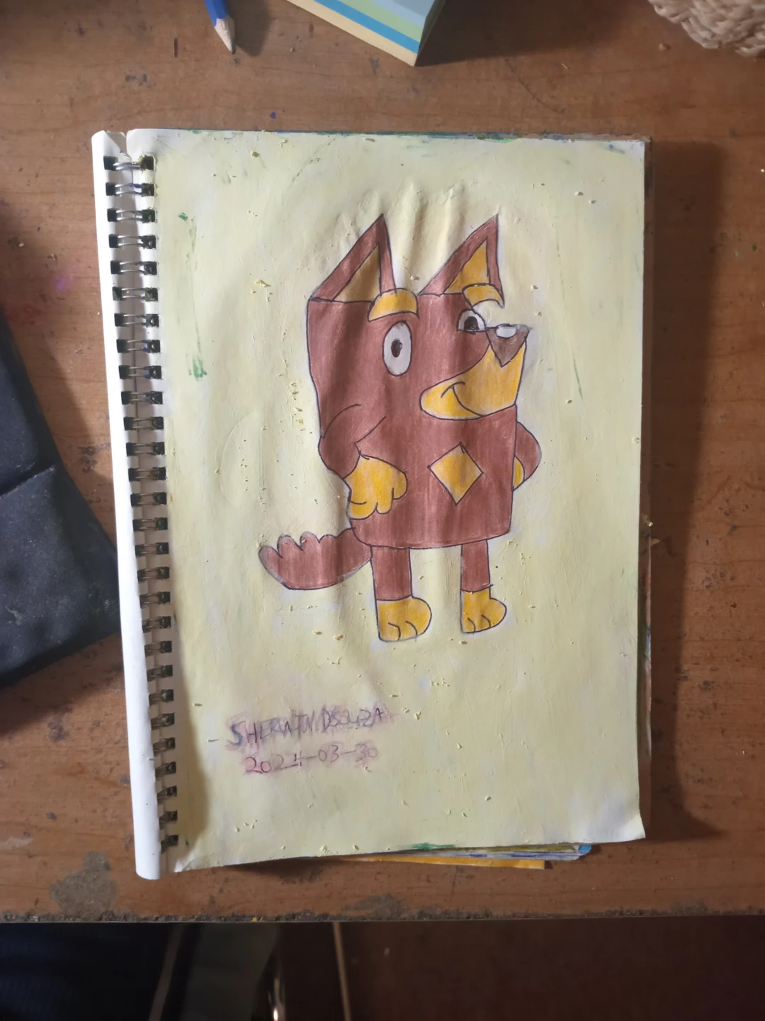 DOG DRAWING ILLUSTRATION BY CUSTOM ARTIST SHERWIN - photo 4