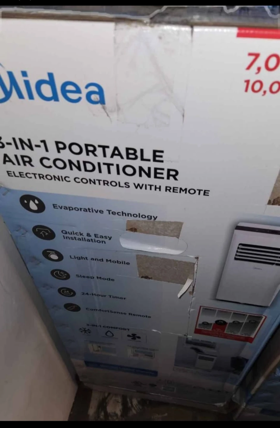 Midea 3-in-1 Portable Air Conditioner 7,000 BTU