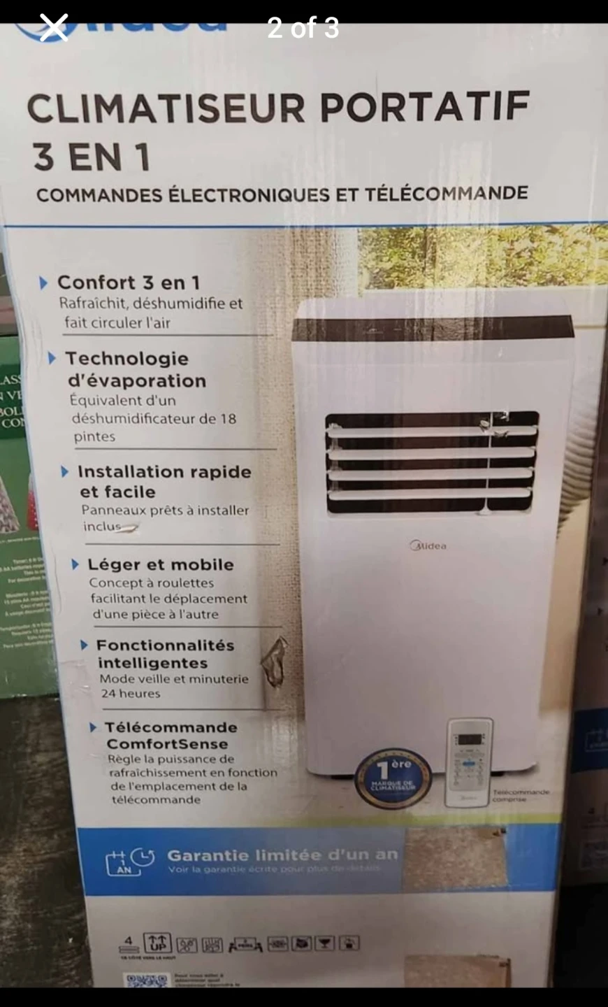 Midea 3-in-1 Portable Air Conditioner 7,000 BTU - photo 3