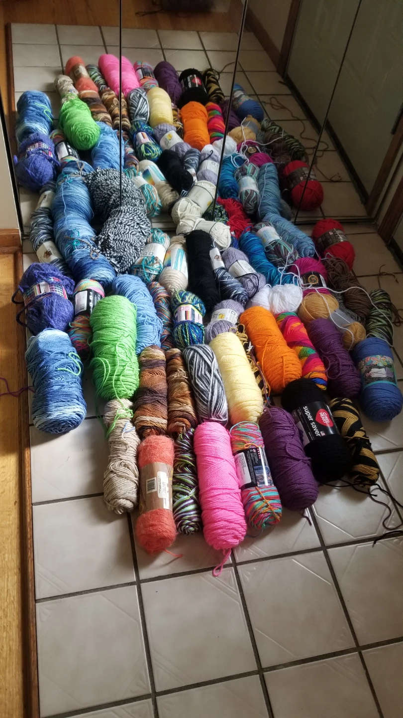 Assorted Yarn Bundle - Various Colors and Brands