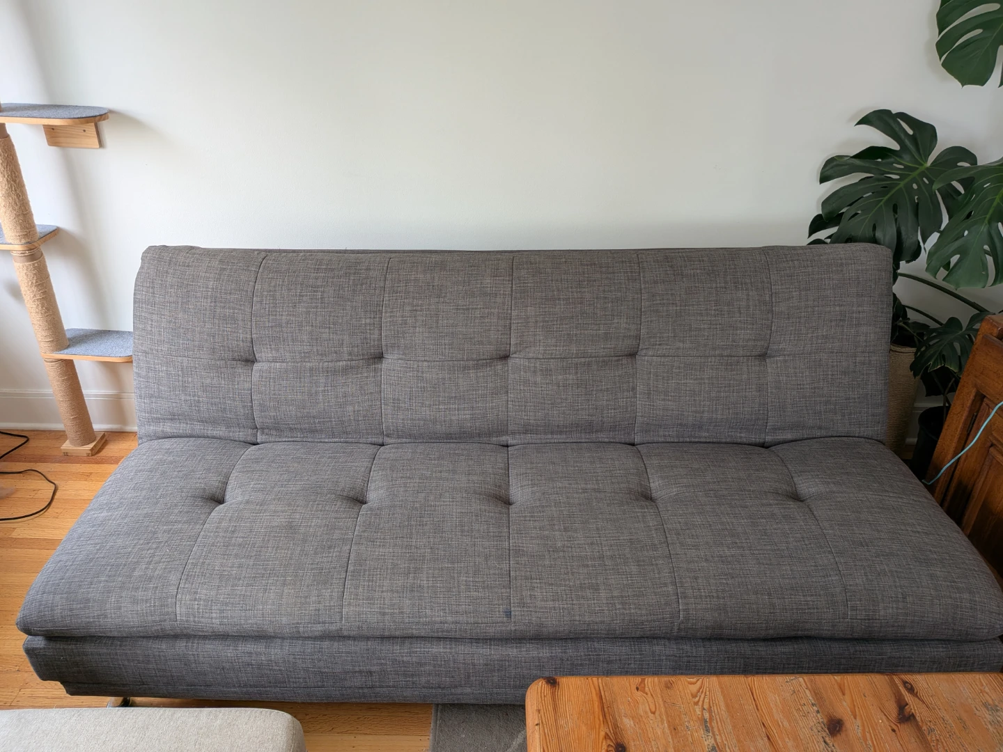 Blue/grey Tufted Sofa Bed