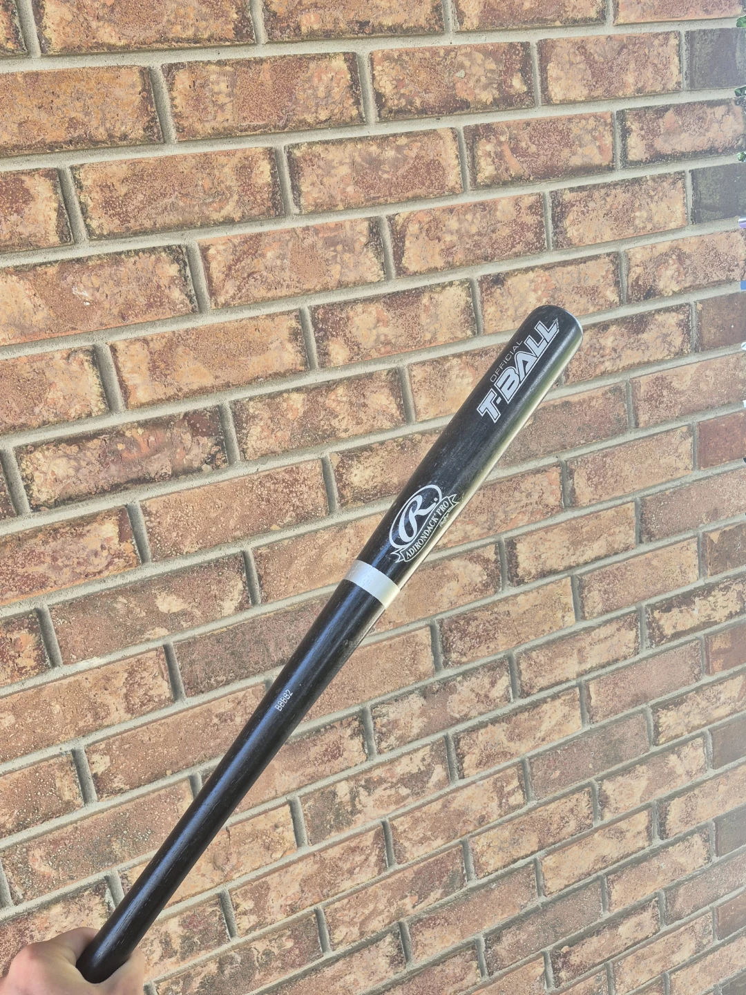 Black Wooden Rawlings T-Ball Bat