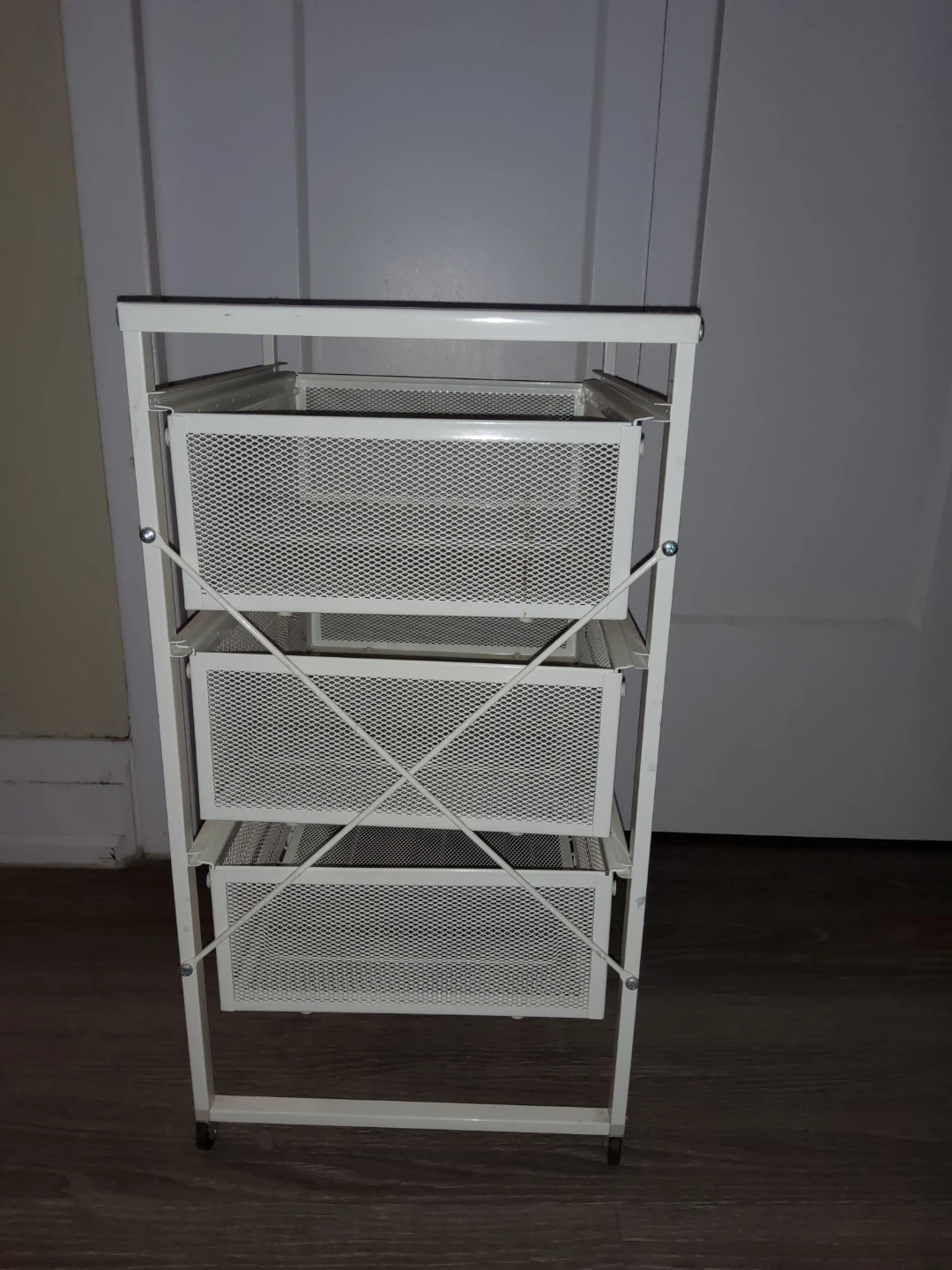 Ikea White 3-Drawer Metal Storage Unit - photo 4