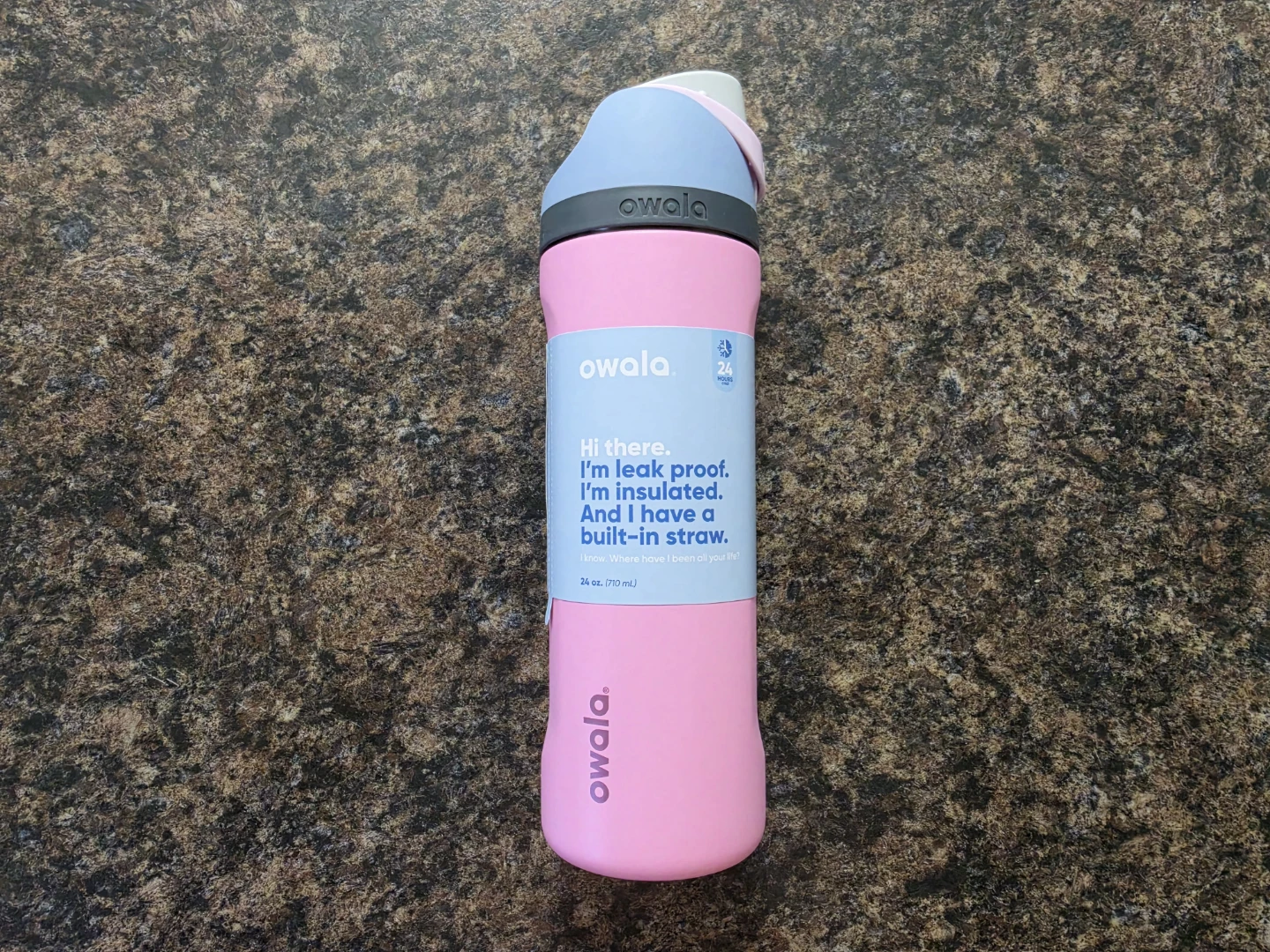 New Owala FreeSip Stainless Steel Water Bottle 24 Oz