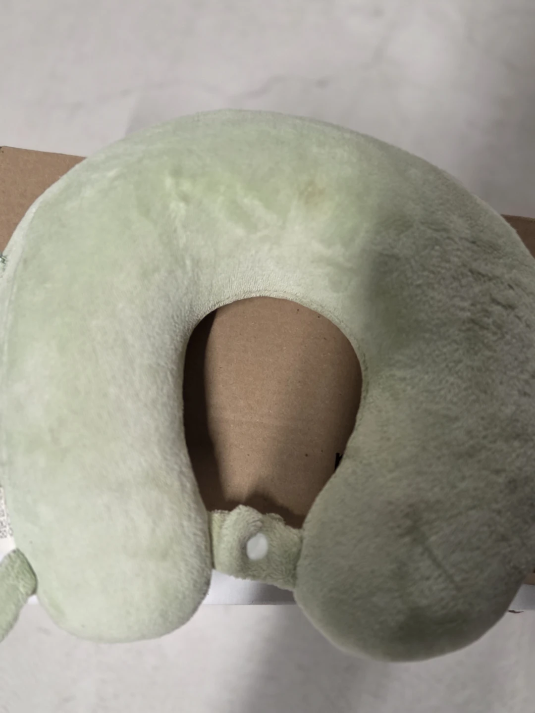 Light Green Plush Neck Pillow - photo 2