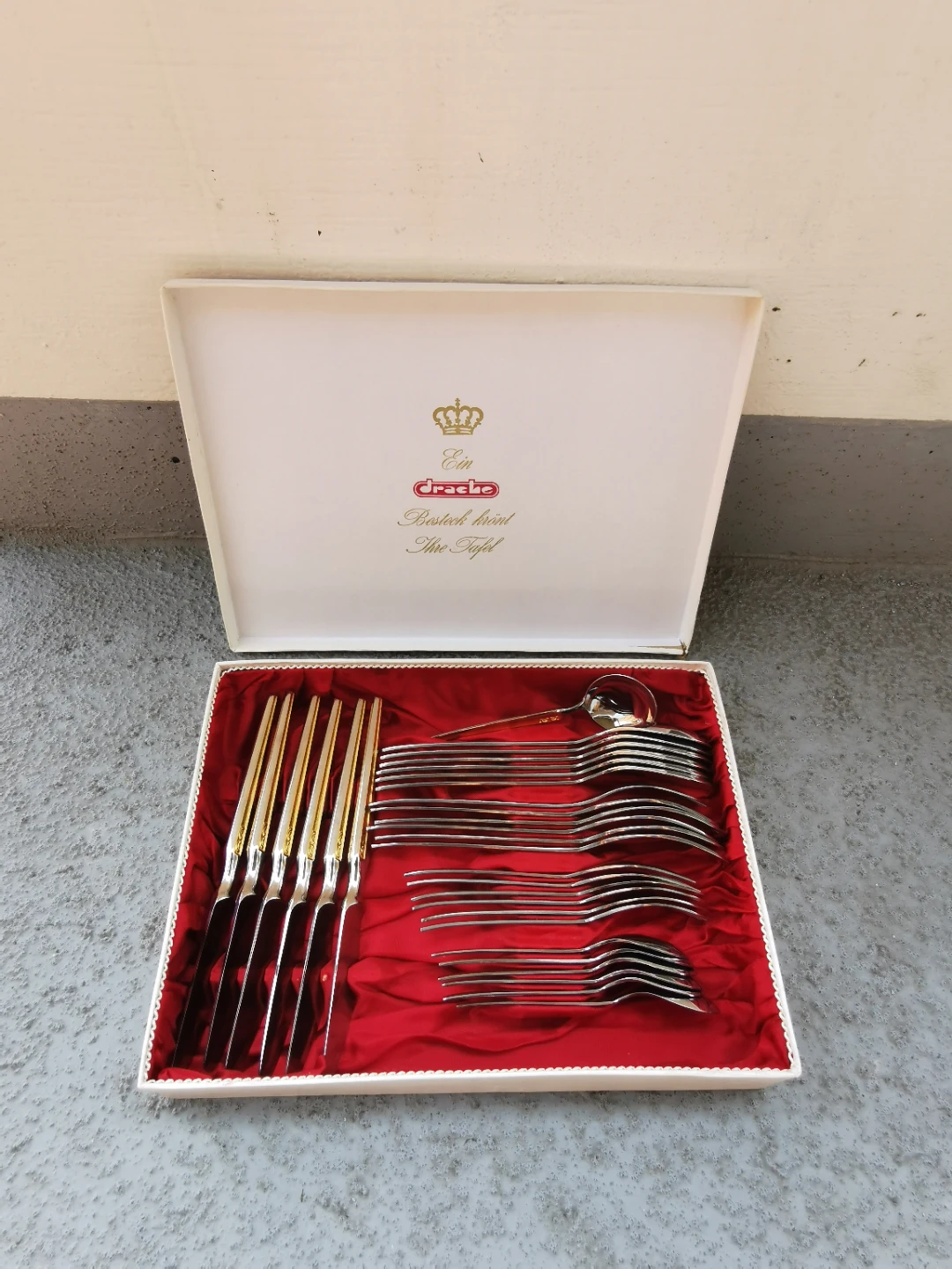 Vintage Drache Solingen German Stainless Steel Flatware Set