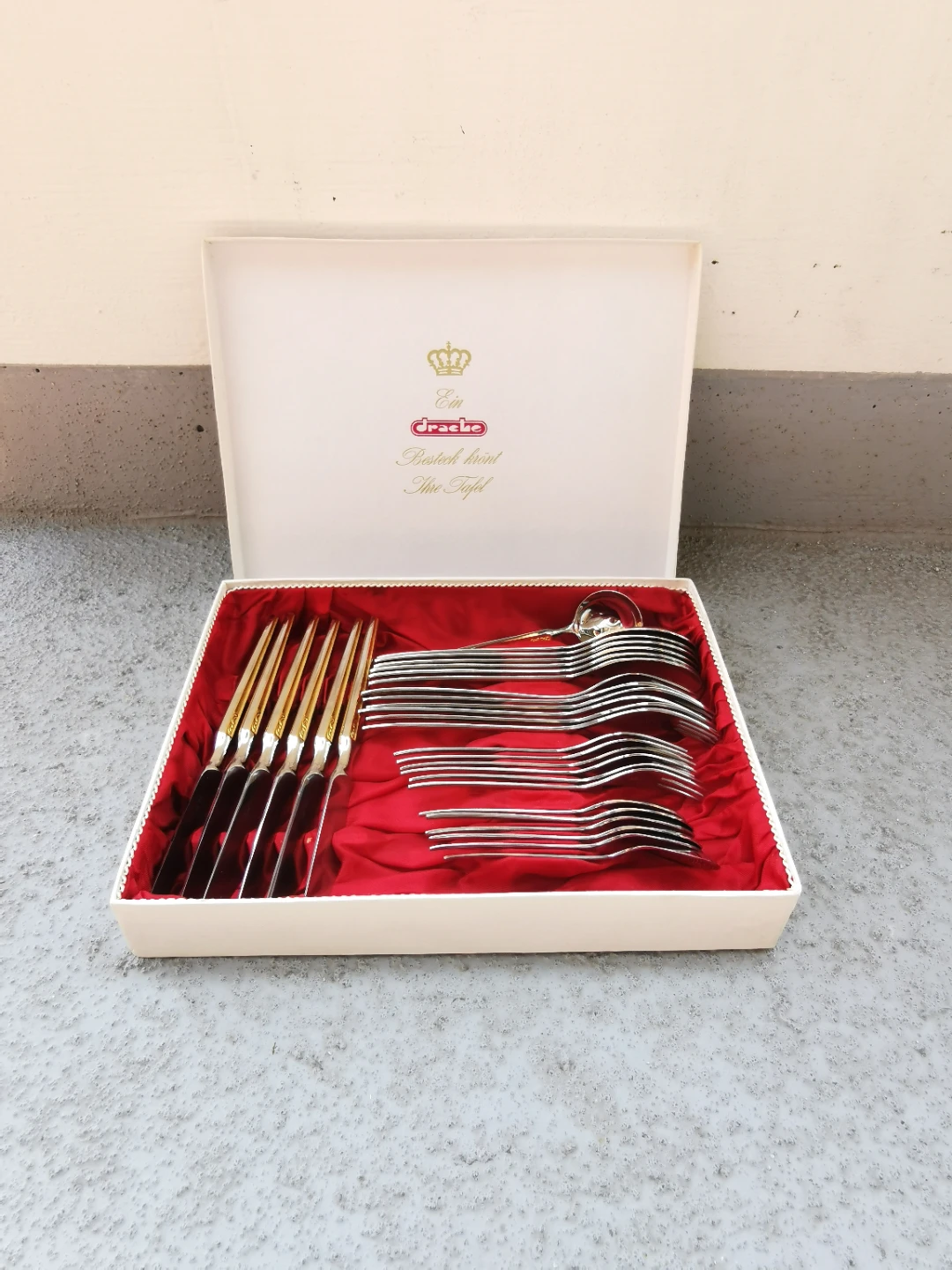 Vintage Drache Solingen German Stainless Steel Flatware Set - photo 2