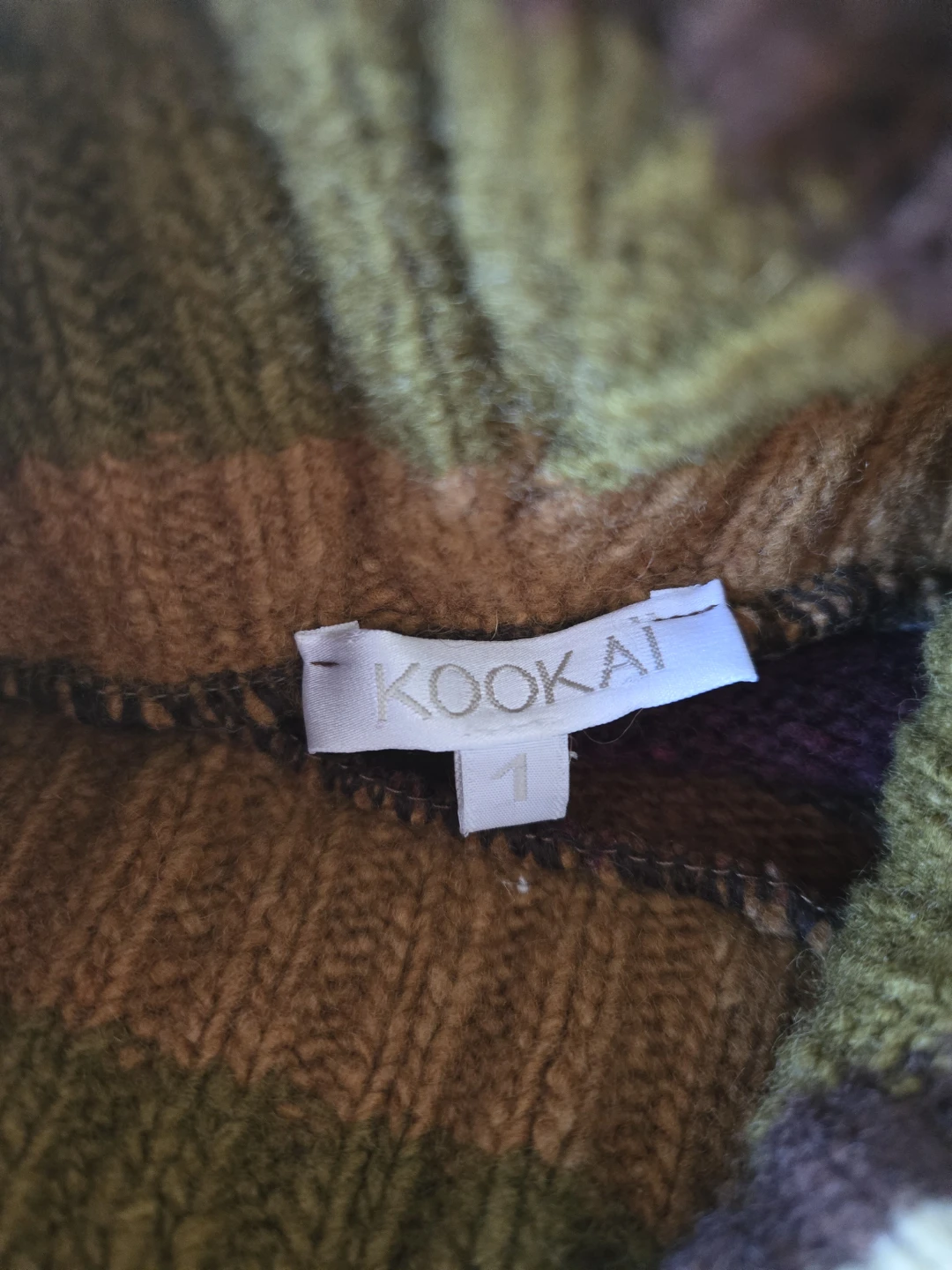 Kookai Striped Knit Sweater with Turtleneck - photo 3