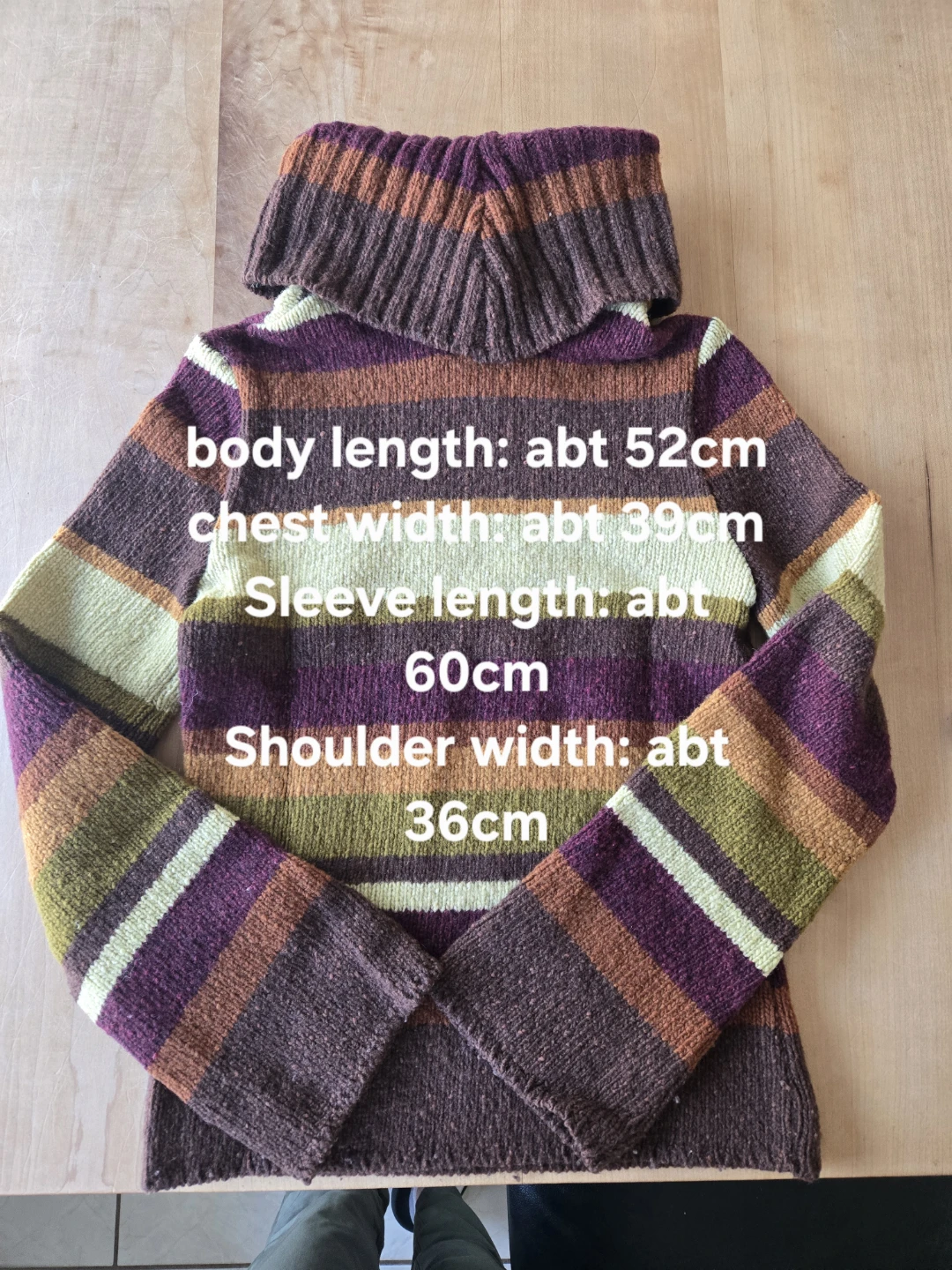Kookai Striped Knit Sweater with Turtleneck - photo 4