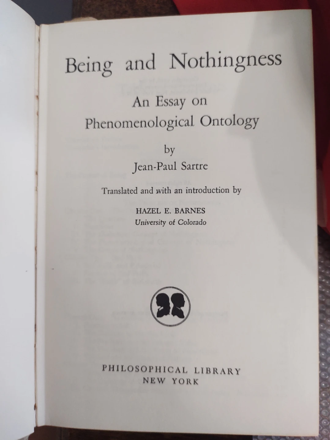 Being and Nothingness by Jean-Paul Sartre Book - photo 2