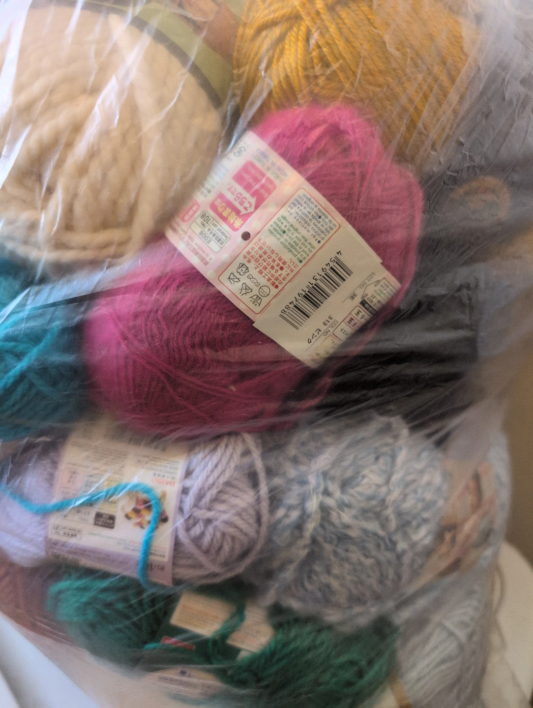 big bag of mixed yarn - photo 2