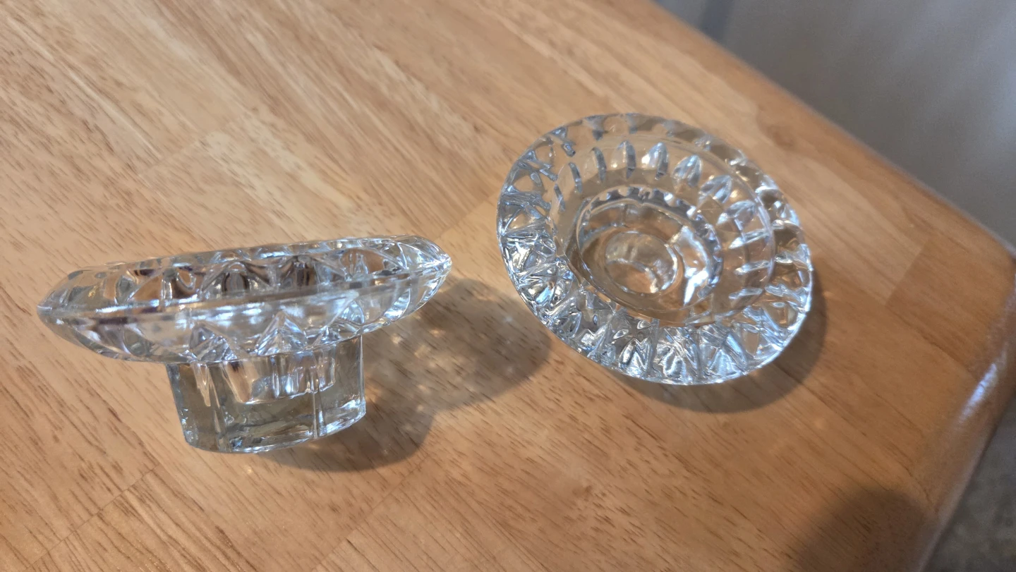 Vintage Glass Votive Candle Holders Set - photo 2