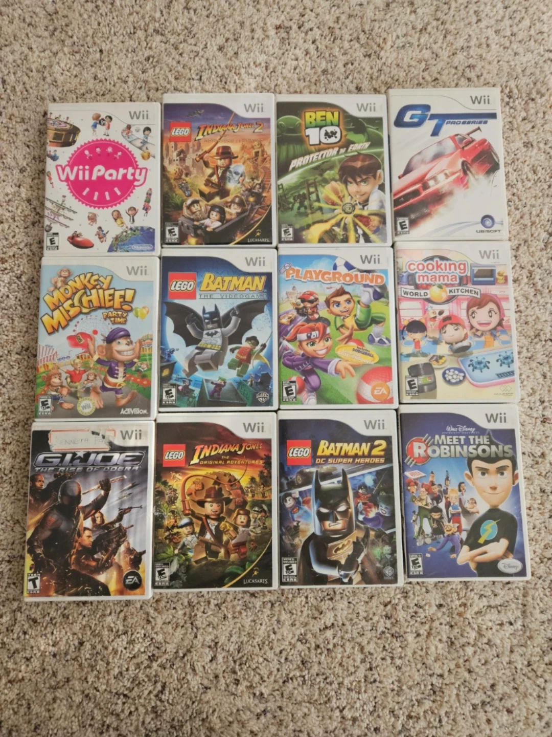 Wii games various choices
