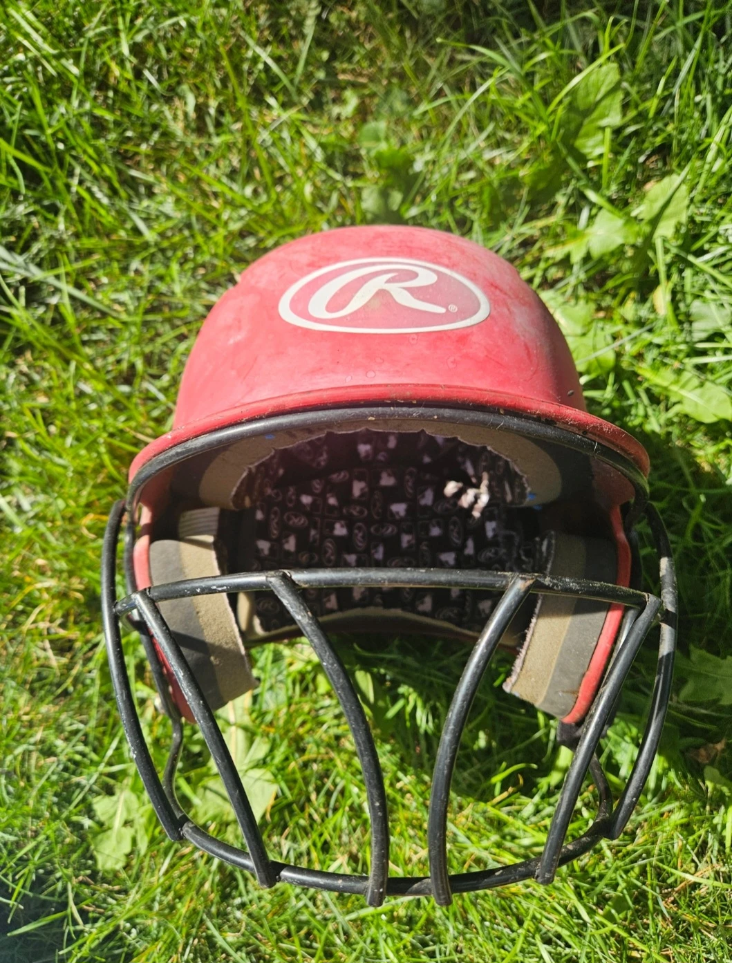 Rawlings Red Baseball Helmet with Face Guard - photo 2