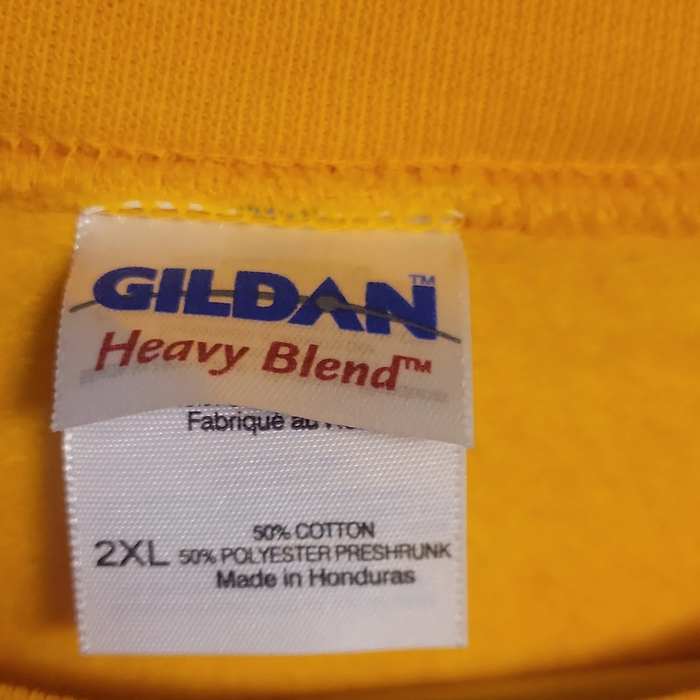 Gildan Heavy Blend Yellow Sweatshirt XXL - photo 5