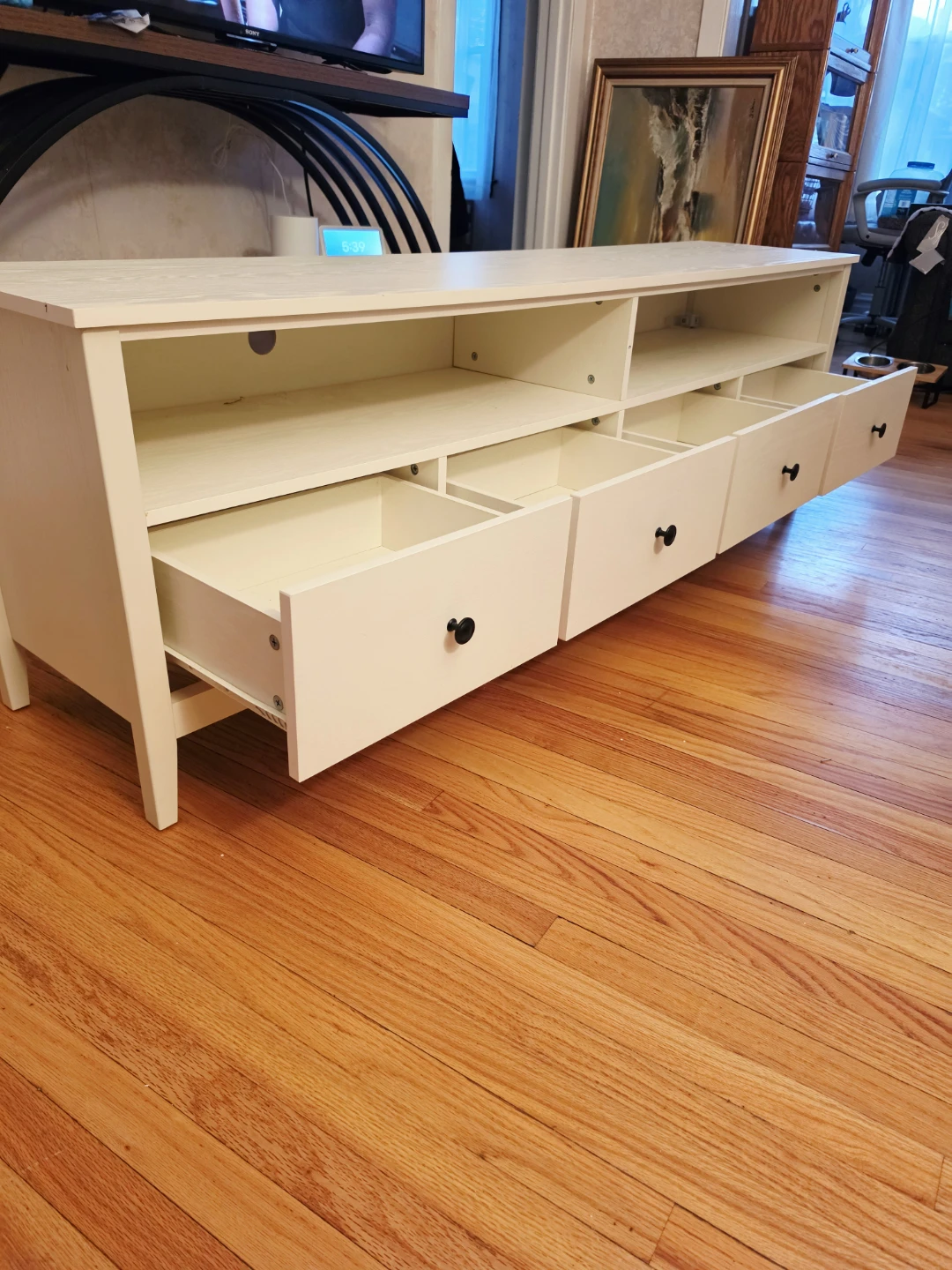 Farmhouse  TV Stand with Drawers and Shelves - photo 3