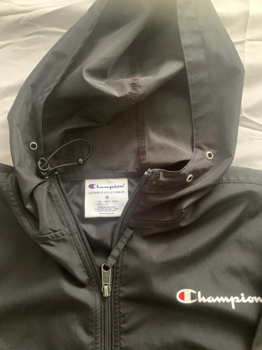 Champion Black Hooded Anorak Jacket - photo 4