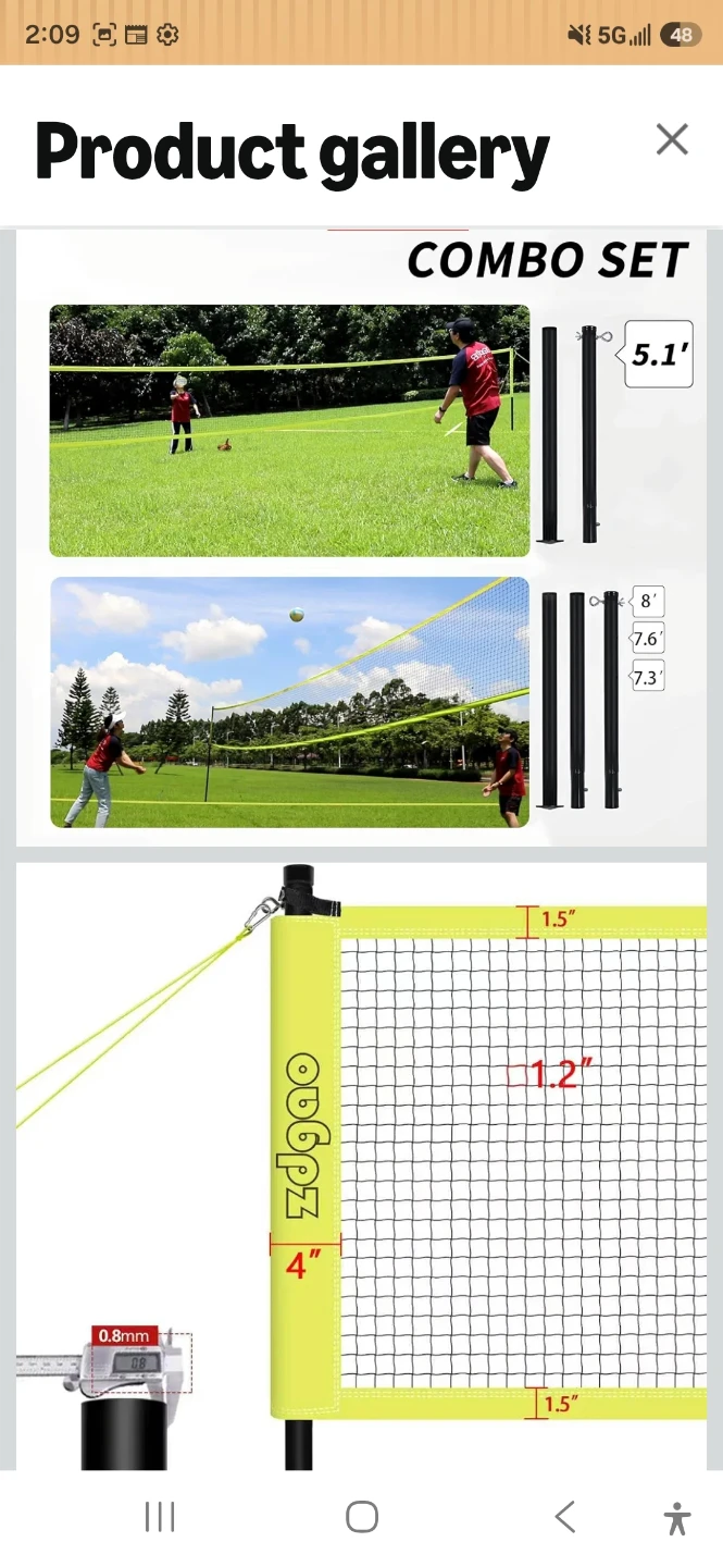 Volleyball, Badminton Combo Set - photo 3
