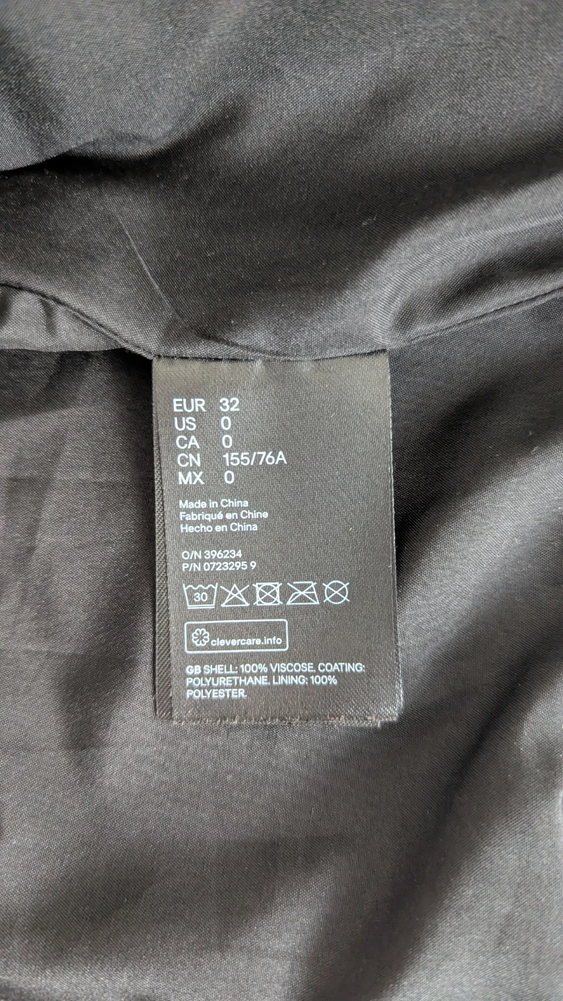 H&M Black Faux Leather Moto Jacket - photo 3