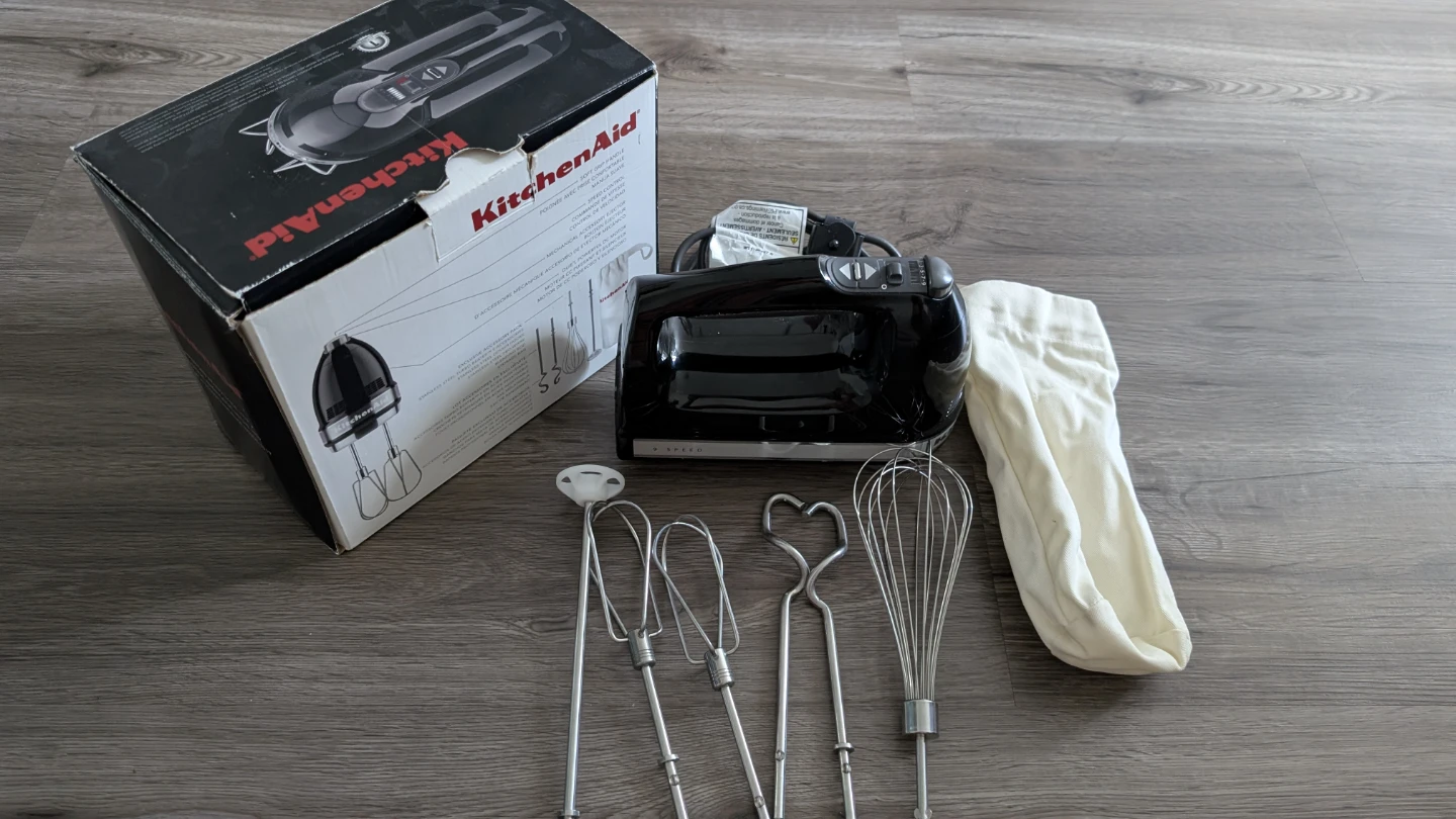 Moving/KitchenAid Hand Mixer with Attachments - photo 2