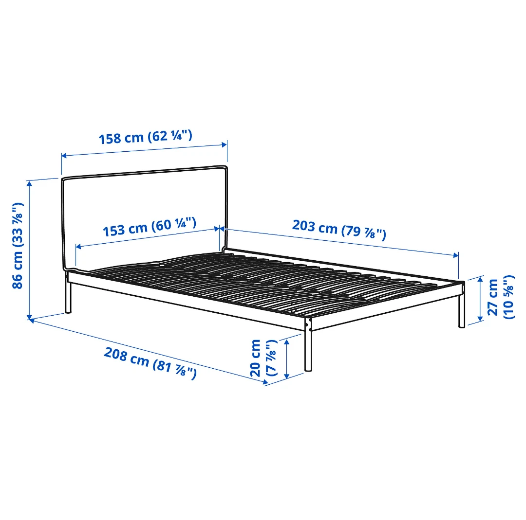 IKEA KLEPPSTAD Queen Bed Frame - photo 3