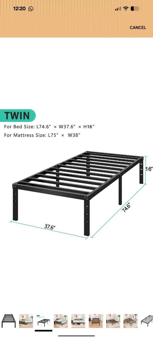 Twin Metal Bed Frame