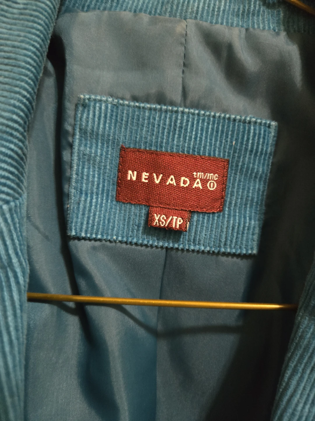 Nevada Teal Corduroy Blazer XS - photo 3