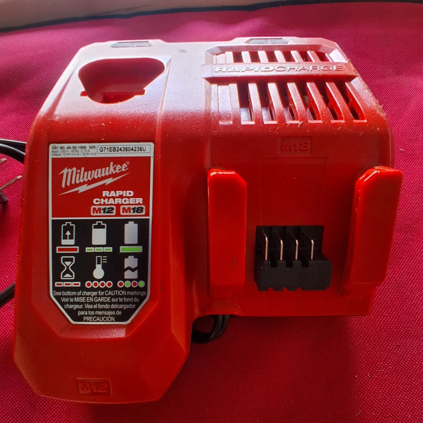 Milwaukee Rapid Charger M12 & M18