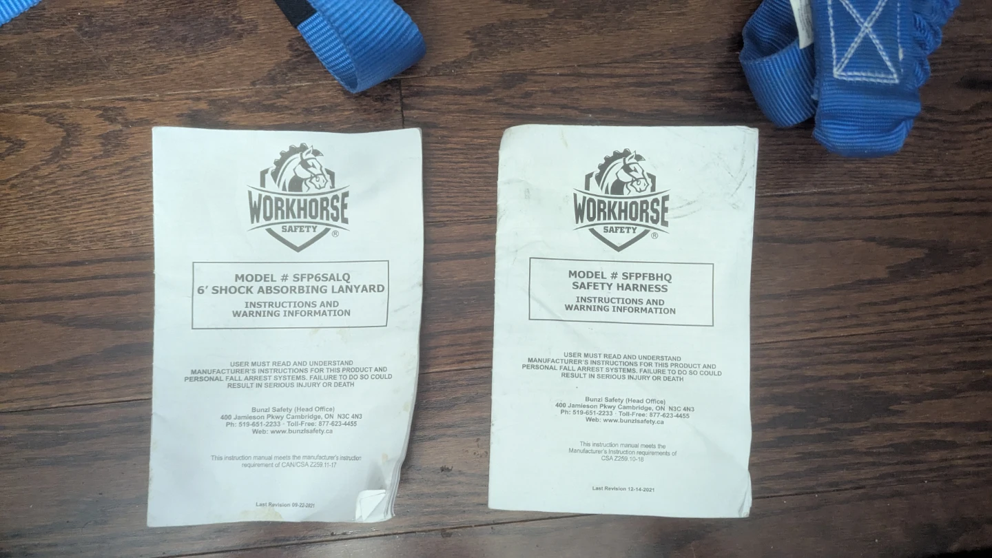 Workhorse Safety Harness and Lanyard Set - photo 2