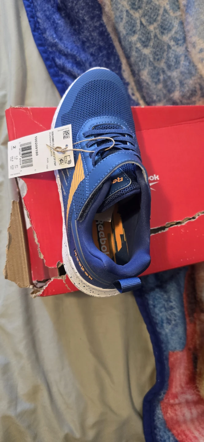 Reebok Rush Runner 5 Kids Shoes Size 2