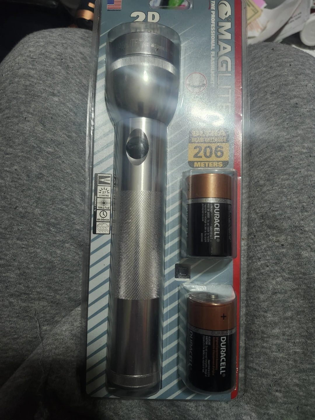 Maglite 2D Professional Flashlight with Batteries