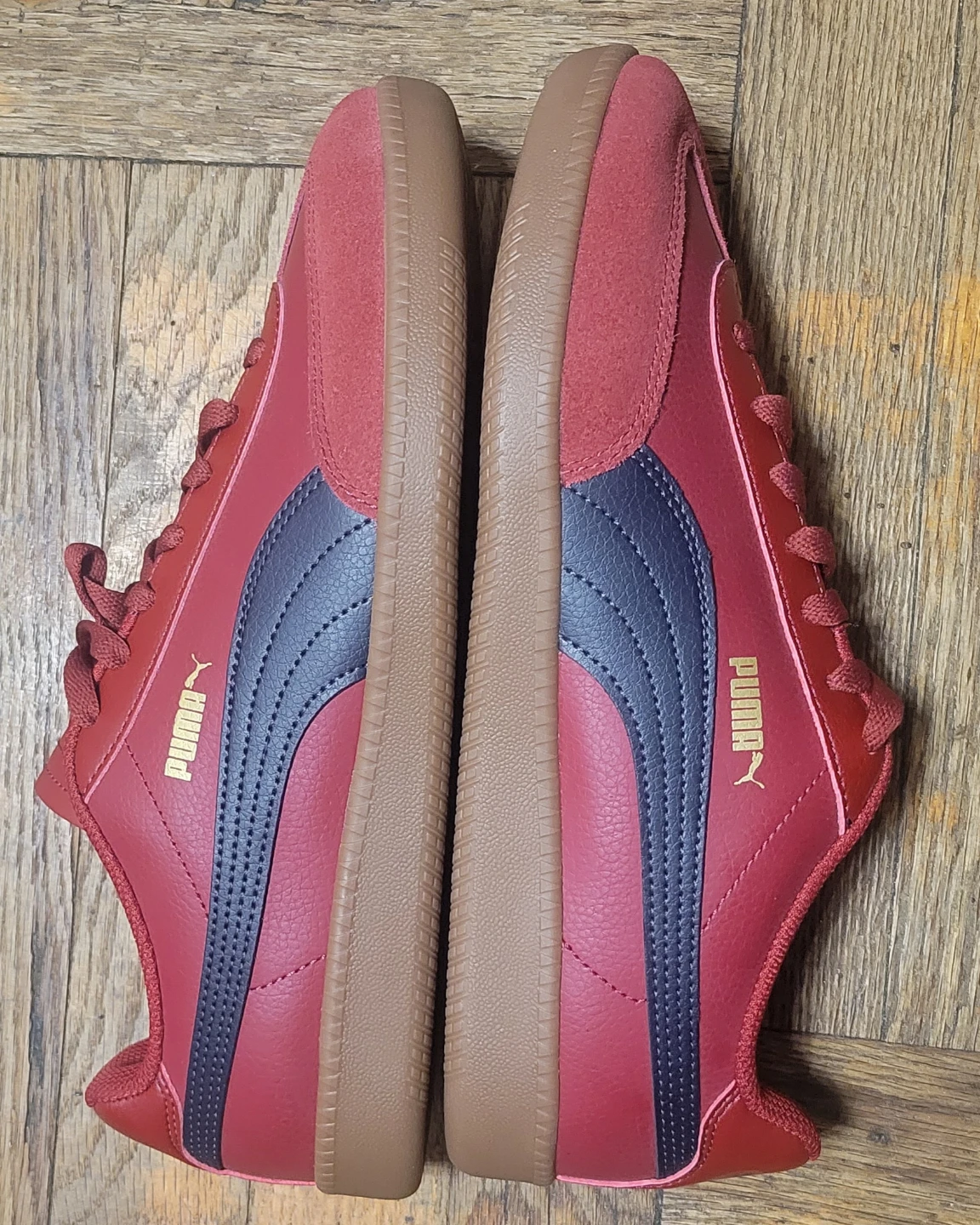 Puma Red Suede & Leather Sneakers - US Size 9