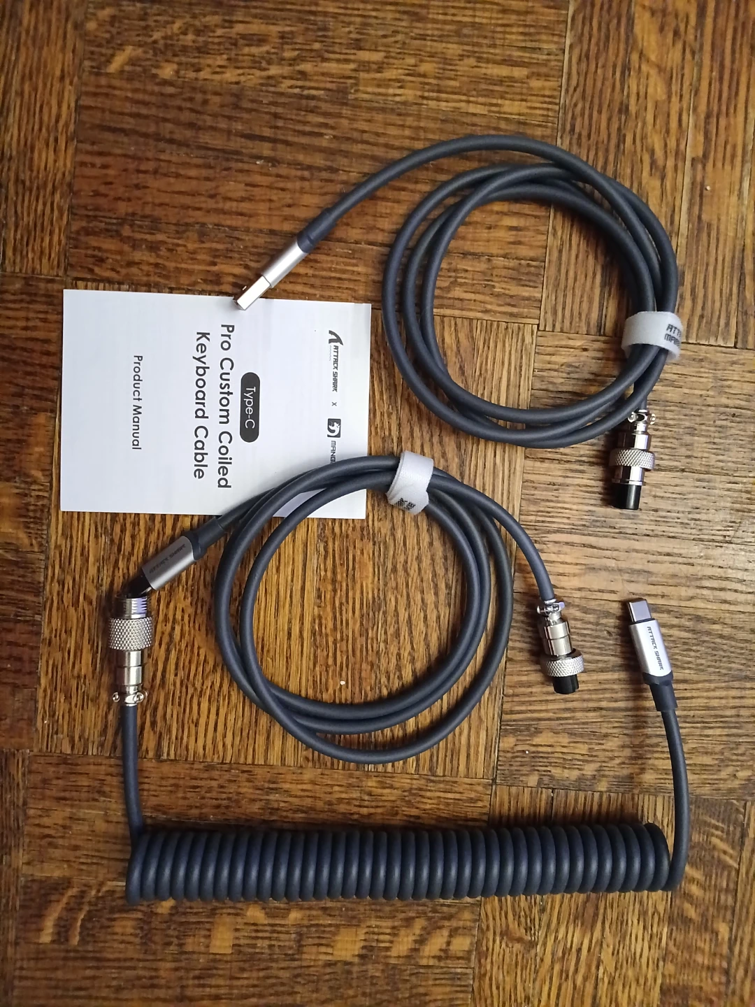 PETITE MAISON Pro Custom Coiled Keyboard Cable Type-C and A
