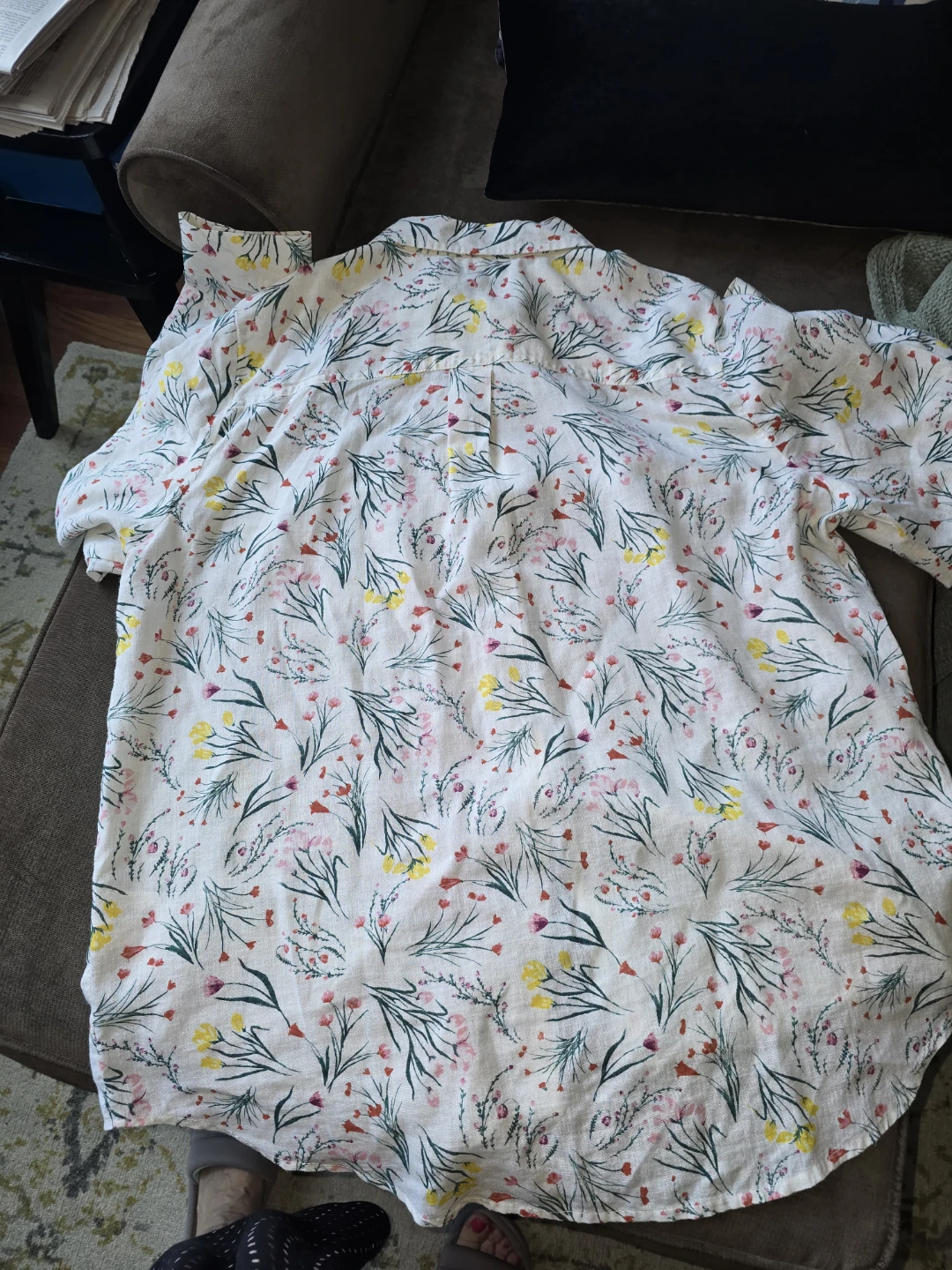 Style & Co Floral Lg Long Sleeve Button-Up Shirt - photo 3
