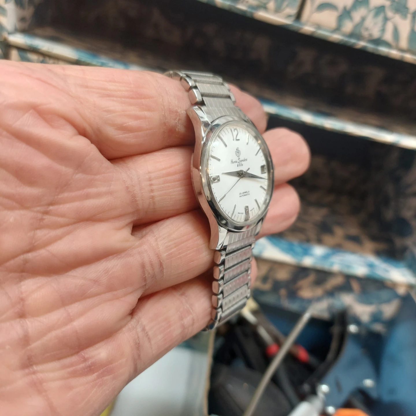Vintage 1960s Sandoz NOS automatic watch - photo 2