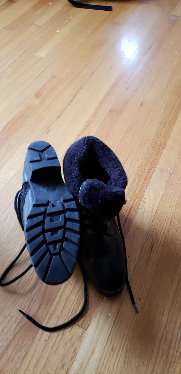 Black Winter Boots with Fur Lining ladies size 7 narrow - photo 2