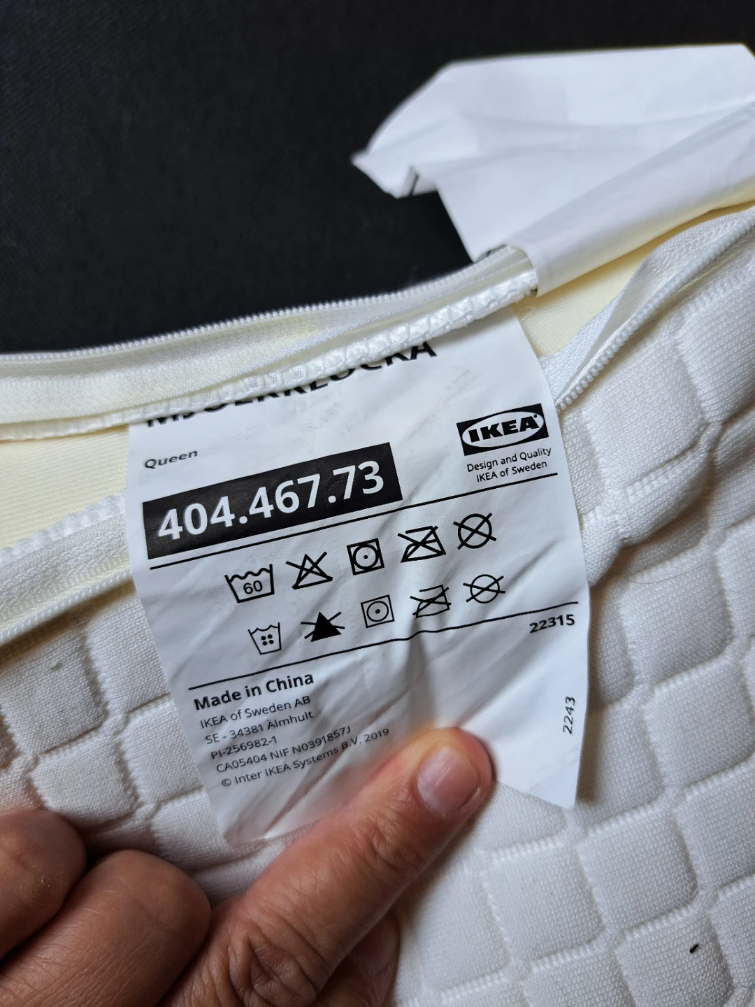 IKEA MJÖLKKLOCKA Queen Pillow - photo 4