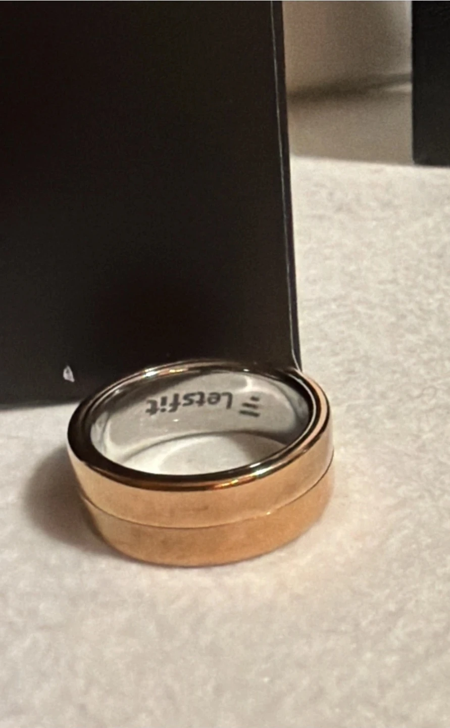❤️ Letsfit Smart Ring Rose Gold  Size 10 Body Sleep Tracking - photo 4