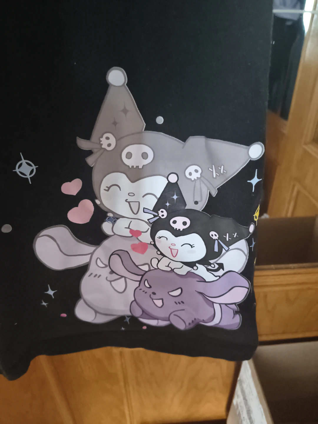 Kuromi Graphic Raglan T-Shirt - photo 2