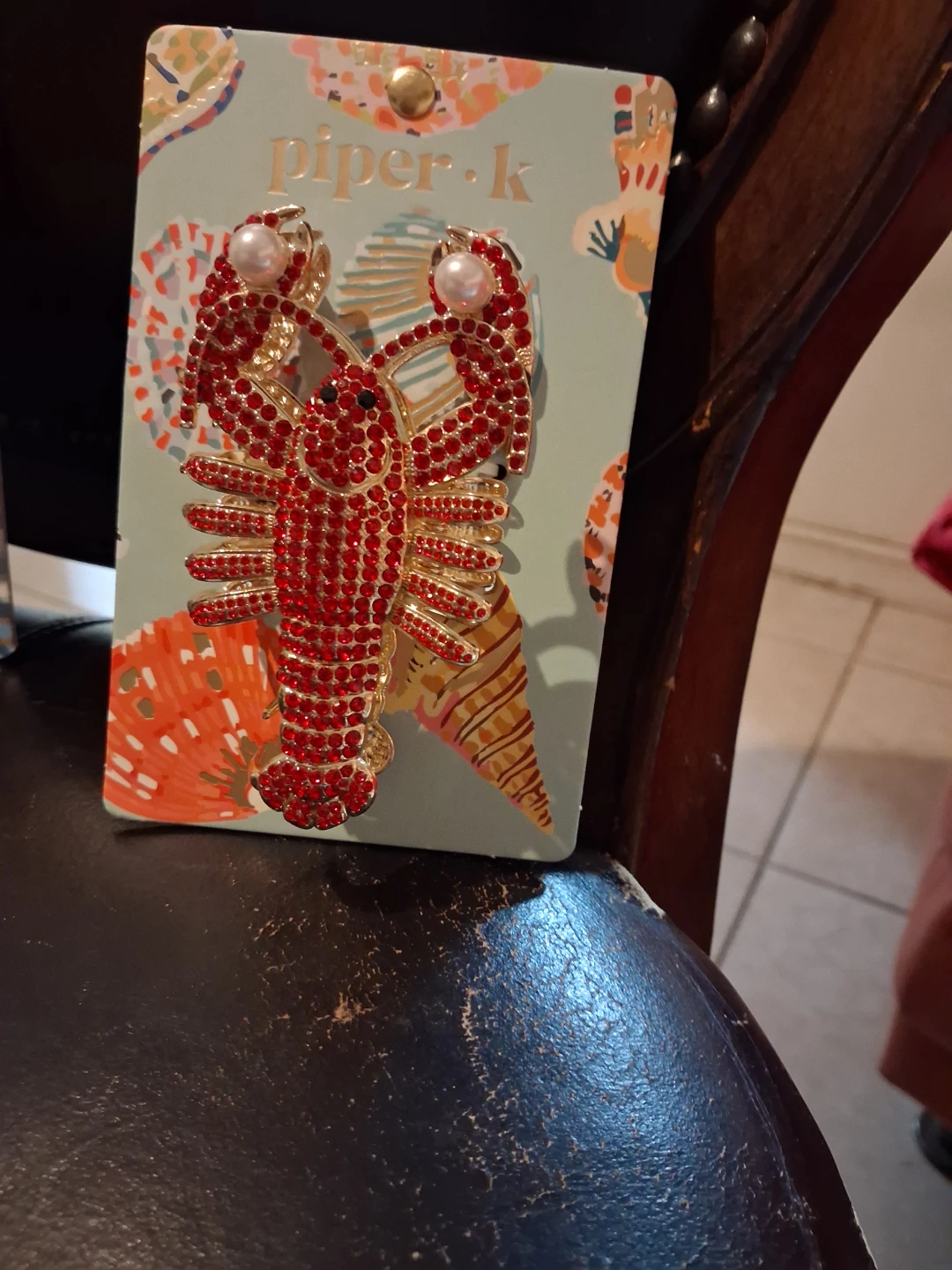 Piper-K Lobster Brooch