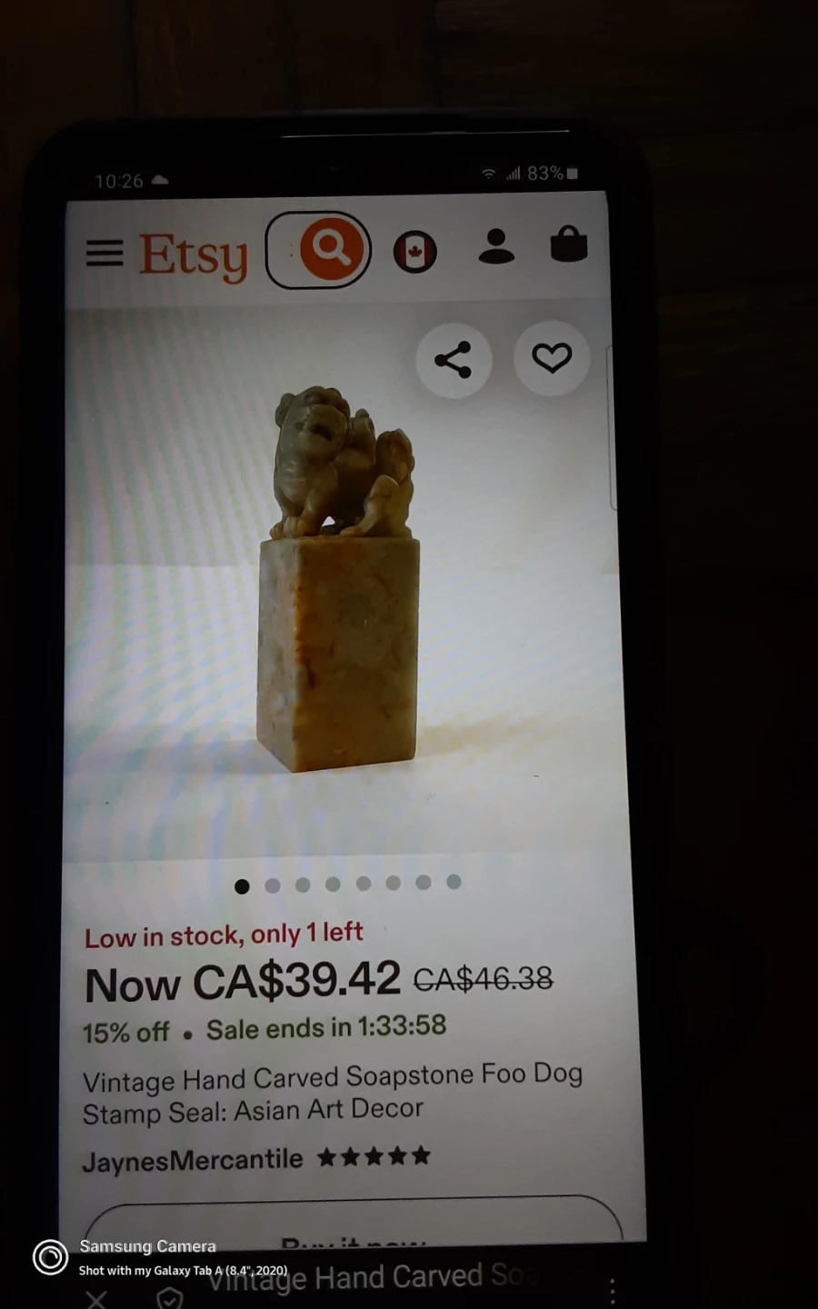 Antique   natural  Stone Lion Seal ,hand  carved - photo 4