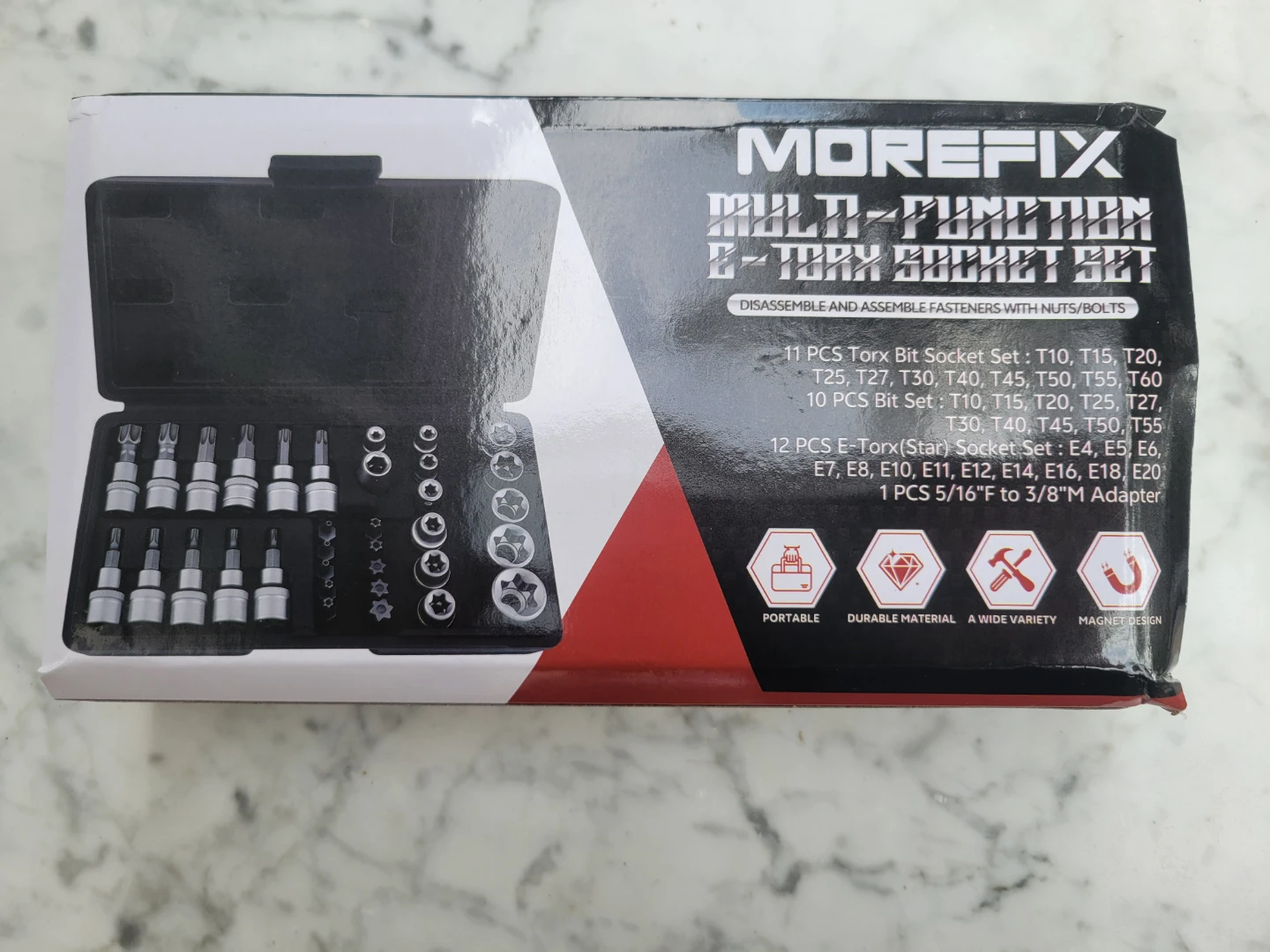 Brand NEW MOREFIX Multi-Function E-Torx Socket Set - photo 2