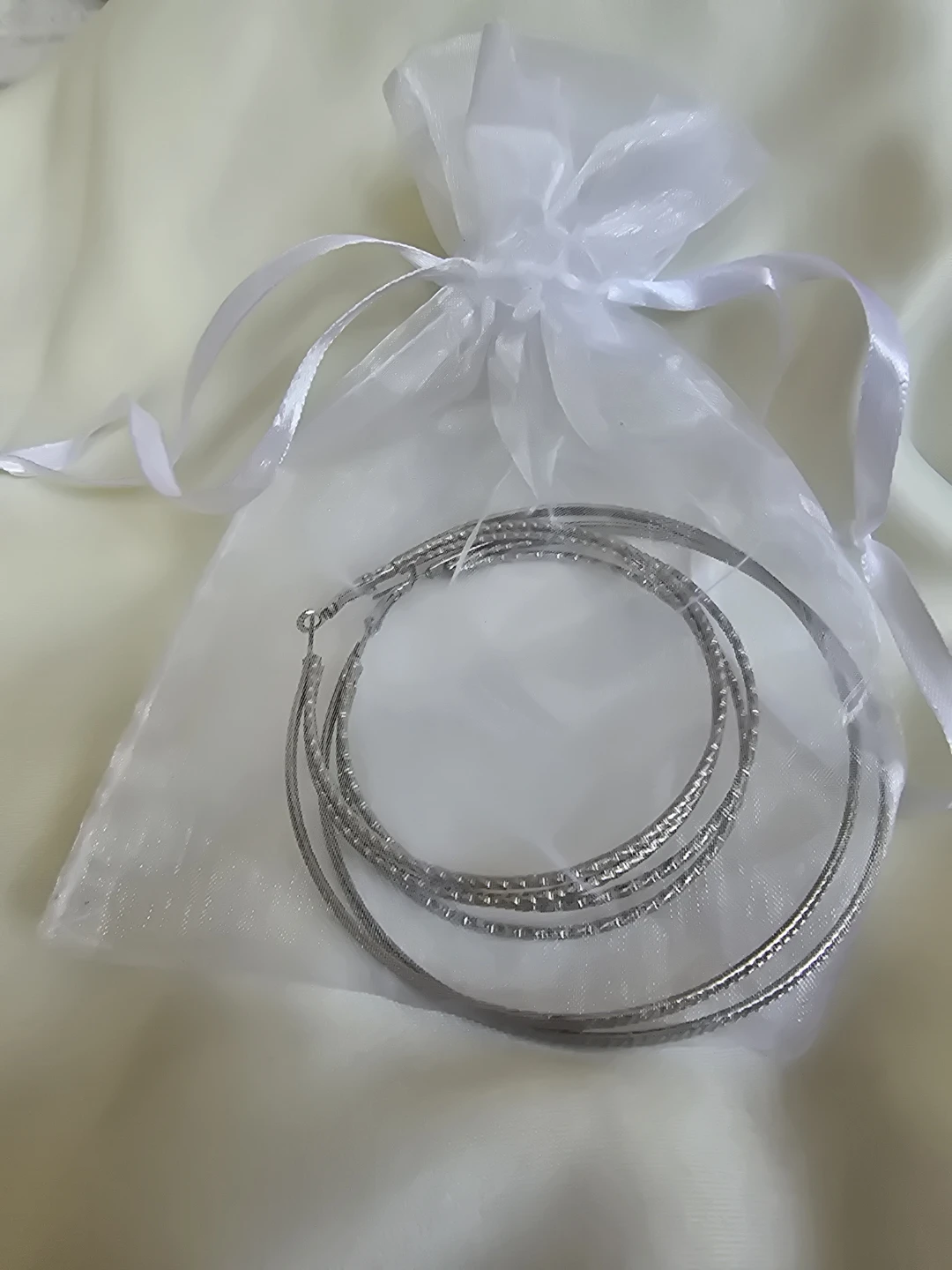 Silver Tone Hoop Earrings -Large - photo 5