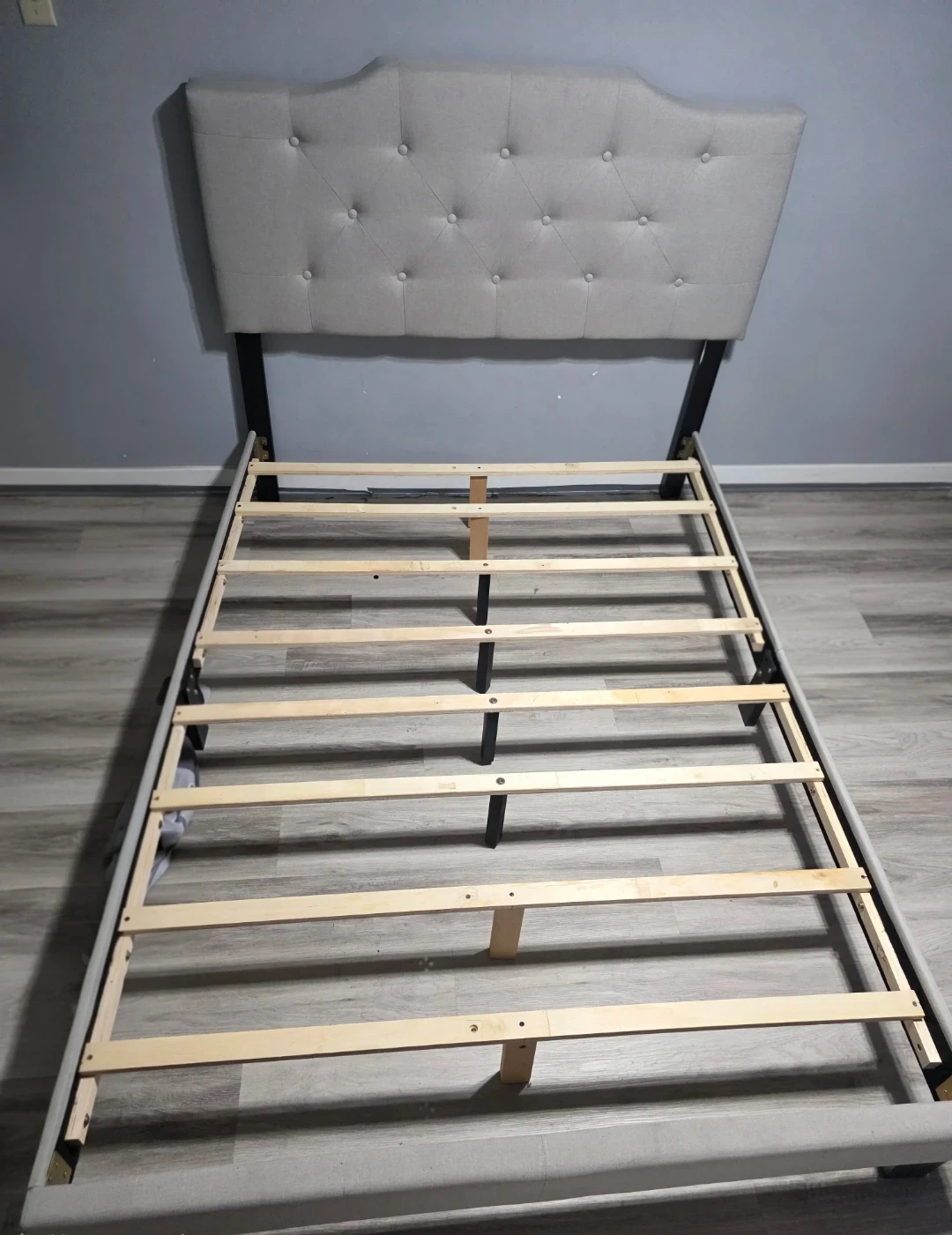 Full Size Upholstered Bed Frame – Elegant & Sturdy Design